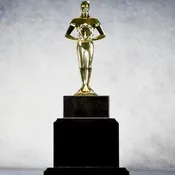 Achiever Trophy - Gold Figure on Marble Base