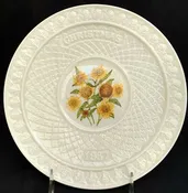 Belleek Christmas Plate - 1987