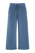 Henriette Steffensen Fleece Flare Cropped Trousers Dusty Blue | 2115