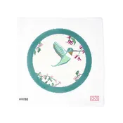 12" Round Hummingbird Pillow