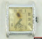 1930 Art Deco Bulova 15J Manual Cal. 10AN Revere 14K RGP Single Hinge Case Parts