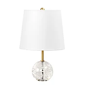 17-inch Gold Crystal Table Lamp