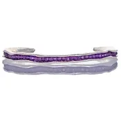 Amethyst pod cuff