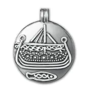 Hedeby war ship pendant Norse Viking jewelry