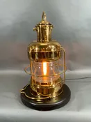 1958 Brass "Not Under Command" Ship's Anchor Lantern by Nippon Sento Co. LTD