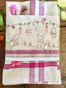 Easter Dishtowel Embroidery Pattern and Kit