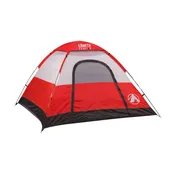 7′ X 7′ 3 Person 3 Season Dome Tent Waterproof & Uv Resistant Fabric Carry Bag Included (Red)