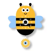 Acrylic Clock - Bee Pendulum by Popclox