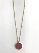 Plain medallion necklace — 4orty Bridge Boutique