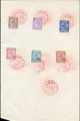Albania 35 – 40 neatly cancelled on sheetlet