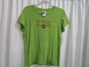 Harley Davidson, 2XL, Womens Shirt, Green Harley Angel, Jacksonville NC