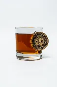 250th Challenge Coin Whiskey Glass