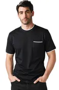 Black Cotton Tee | Men's