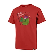 Phillie Phanatic  47 Philadelphia Phillies Youth Red Imprint Short Sleeve T-Shirt