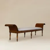 19th Century Italian Walnut Bench