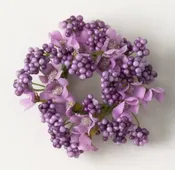 Berry Flower Candle Ring 1.5"