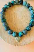 African Turquoise Mala Bracelet