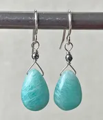 Amazonite Teardrop Earrings