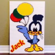 Lego Mosaic "Baby Road Runner" (Custom) by Jack Ferdman