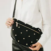 Black Gold Studded  Bum Bag