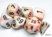 Chessex: Festive Polyhedral Circus/black 7-Die Set (CHX27442)