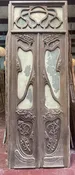 Antique Farouk Palace  doors with glass (F 130.5x46.5) (D 103.5x42.75) I256