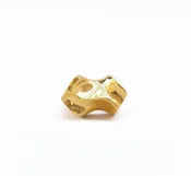 CREST RING gold-plated brass