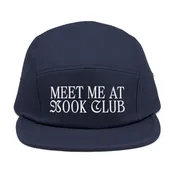 'Meet Me at Book Club' Embroidered 5 Panel Cap