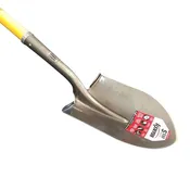 16 Ga. Round Point Shovel, 48" Long Polymer Handle