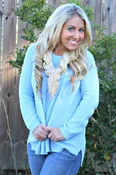 525 America: Jen Sweater, Blue