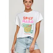 SPICY MARG VINTAGE GRAPHIC CROP TOP