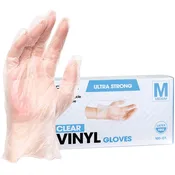 ForPro Clear Powder-Free Vinyl Gloves Medium 100-Count