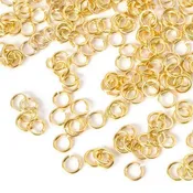 Findings-4mm Jump Ring-21 Gauge-Gold-Quantity 50