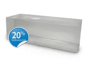 20% Clear Ballistic Gel NATO Block