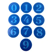 9" Numbered Poly Spot Set (0-9)