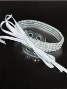 4 Row Crystal Rhinestone Wristlet