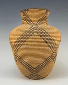 Western Apache Woven Basketry Olla #H1001