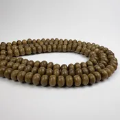10mm Graywood Rondelle 15.5in Bead Strand