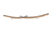 #L Antique Double Horse Collar Harness, Wood, Iron, Brass Yoke, Primitive, Wall Hanging, 1900s