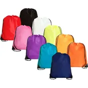 10 Drawstring Tote Bags - Variety