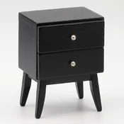 2 Drawer Stand, Black