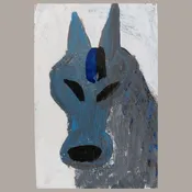 Blue horse — Anne Made