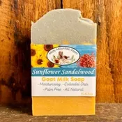 Sunflower Sandalwood Goat Milk Soap