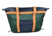 Blue and Green Furniture Leather Duffel