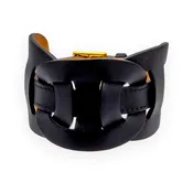 Hermès Fétiche Chaîne d'Ancre Leather Wrap Bracelet in Black Circa 2006