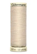 030 Bone ~ Sew-All Gutermann Polyester Thread ~ 100 Meters