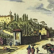 ARTG-1009<br>VEDUTA DI MONTE OLIVETO by Giuseppe Zocchi. ITALY