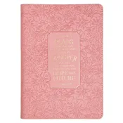 Hope and a Future Pink Bloom Faux Leather Classic Journal - Jeremiah 29:11