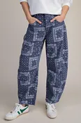 Bandana Paisley Barrel Pants by Easel