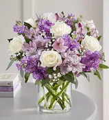 Purple and White Garden Mix